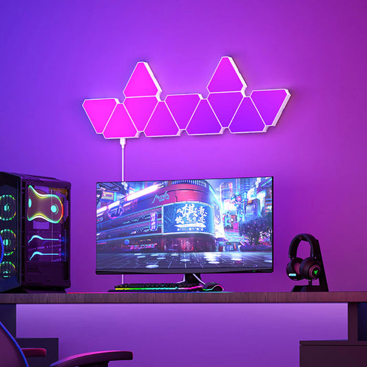    LED Triangular RGB Magic Lamp | Bedroom & Office Decoration